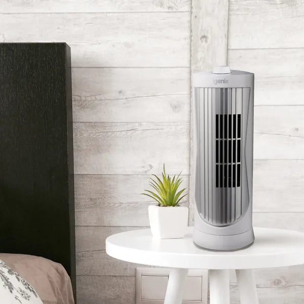 ERL Strong Mini Desk Tower Fan - 12"  2 speed settings / Next day Delivery